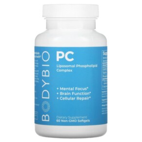 BodyBio PC Liposomal Phospholipid Complex 60 Non-GMO Softgels 743474915806