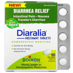 Boiron Diaralia Diarrhea Relief Unflavored 60 Meltaway Tablets 306969095041