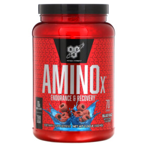 BSN AminoX Endurance & Recovery Blue Raz 2.24 lb (1.01 kg) 834266063383