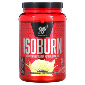 BSN Isoburn Fat Burning Protein Powder Matrix Vanilla 1.32 lb (600 g) 834266008513
