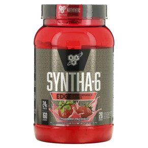 BSN Syntha-6 Edge Protein Powder Drink Mix Strawberry Milkshake 2.34 lb (1.06 kg) 834266004492