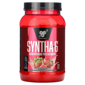 BSN Syntha-6 Ultra Premium Protein Matrix Strawberry Milkshake 2.91 lbs (1.32 kg) 834266006151
