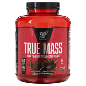 BSN True-Mass Ultra Premium Protein/Carb Matrix Chocolate Milkshake 5.82 lbs (2.64 kg) 834266006557