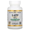 California Gold Nutrition 5-HTP Mood Support Griffonia Simplicifolia Extract from Switzerland 100 mg 90 Veggie Capsules 898220011735