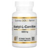 California Gold Nutrition Acetyl-L-Carnitine 500 mg 60 Veggie Capsules 898220011254