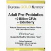 California Gold Nutrition Adult Pre-Probiotics 10 Billion CFU + Elderberry Natural Strawberry & Melon Flavor 30 Packets 0.05 oz (1.5 g) Each 898220018543