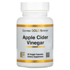 California Gold Nutrition Apple Cider Vinegar 60 Veggie Capsules 898220019052