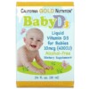 California Gold Nutrition Baby Vitamin D3 Liquid 10 mcg (400 IU) 0.34 fl oz (10 ml) 898220010349