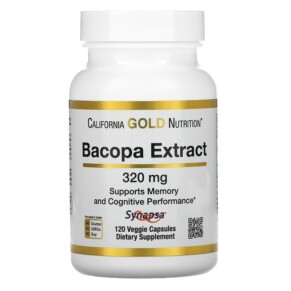 California Gold Nutrition Bacopa Extract 320 mg 120 Veggie Capsules 898220020638