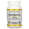California Gold Nutrition Benfotiamine 150 mg 30 Veggie Capsules 898220020249