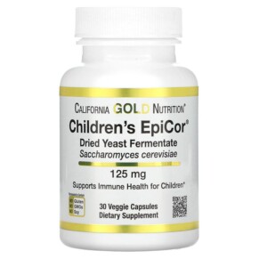 California Gold Nutrition Children's Epicor 125 mg 30 Veggie Capsules 898220015702