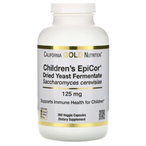 California Gold Nutrition Children's EpiCor 125 mg 360 Veggie Capsules 898220015689
