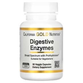 California Gold Nutrition Digestive Enzymes 90 Veggie Capsules 898220011551