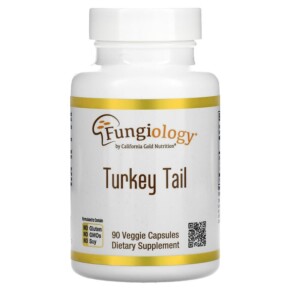 California Gold Nutrition Full-Spectrum Turkey Tail 90 Plantcaps 898220012572