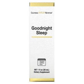 California Gold Nutrition Goodnight Sleep 1 fl oz (30 ml) 898220021215
