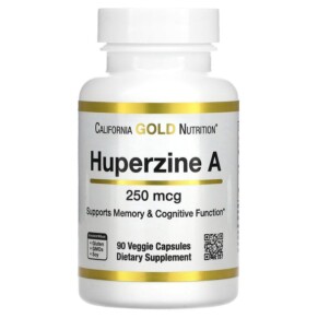 California Gold Nutrition Huperzine A 250 mcg 90 Veggie Capsules 898220021680