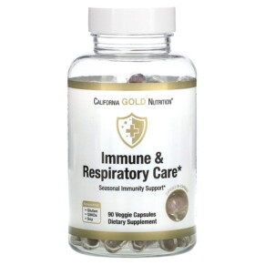 California Gold Nutrition Immune & Respiratory Care 90 Veggie Capsules 898220019168