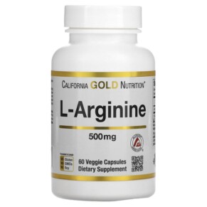 California Gold Nutrition L-Arginine 60 Veggie Capsules 898220011261