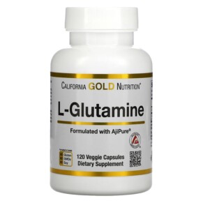 California Gold Nutrition L-Glutamine AjiPure 500 mg 120 Veggie Capsules 898220019236