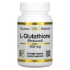 California Gold Nutrition L-Glutathione (Reduced) 500 mg 30 Veggie Capsules 898220018970