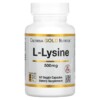 California Gold Nutrition L-Lysine 500 mg 60 Veggie Capsules 898220011322