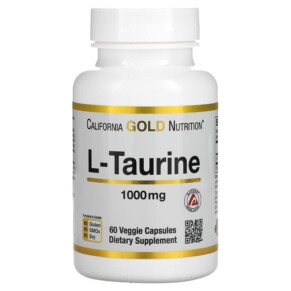 California Gold Nutrition L-Taurine 1.000 mg 60 Veggie Capsules 898220011339