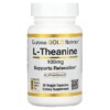 California Gold Nutrition L-Theanine Featuring AlphaWave 100 mg 30 Veggie Capsules 898220012442
