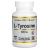 California Gold Nutrition L-Tyrosine AjiPure 500 mg 60 Veggie Capsules 898220011353