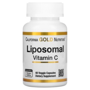 California Gold Nutrition Liposomal Vitamin C 250 mg 60 Veggie Capsules 898220018406
