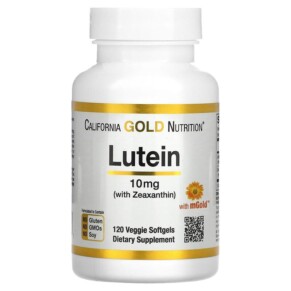California Gold Nutrition Lutein with Zeaxanthin 10 mg 120 Veggie Softgels 898220011681