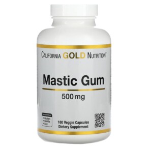 California Gold Nutrition Mastic Gum 1.000 mg 180 Veggie Capsules 898220018383