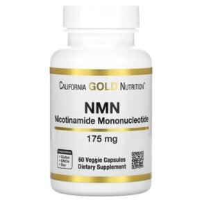 California Gold Nutrition NMN 175 mg 60 Veggie Capsules 898220019205