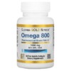 California Gold Nutrition Omega 800 Pharmaceutical Grade Fish Oil 80% EPA/DHA Triglyceride Form 1.000 mg 30 Fish Gelatin Softgels 898220012510