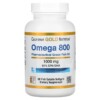 California Gold Nutrition Omega 800 Pharmaceutical Grade Fish Oil 80% EPA/DHA Triglyceride Form 1.000 mg 90 Fish Gelatin Softgels 898220012664