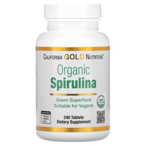 California Gold Nutrition Organic Spirulina 500 mg 240 Tablets 898220013623