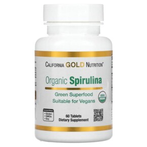 California Gold Nutrition Organic Spirulina 500 mg 60 Tablets 898220011759