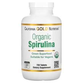 California Gold Nutrition Organic Spirulina 500 mg 720 Tablets 898220011766
