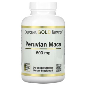 California Gold Nutrition Peruvian Maca 500 mg 240 Veggie Caps 898220009503