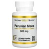 California Gold Nutrition Peruvian Maca 500 mg 90 Veggie Capsules 898220009497