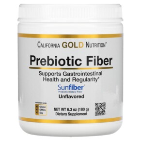 California Gold Nutrition Prebiotic Fiber 6.3 oz (180 g) 898220020355