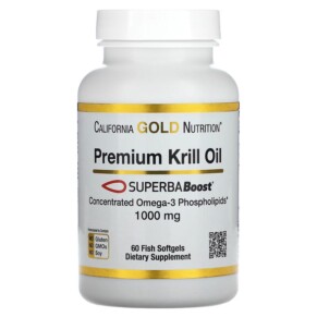 California Gold Nutrition Premium Krill Oil with SUPERBABoost 1.000 mg 60 Fish Softgels 898220018079