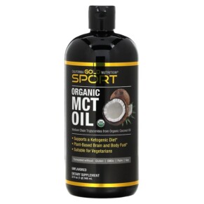 California Gold Nutrition SPORTS - Organic MCT Oil 32 fl oz (946 ml) 898220017874