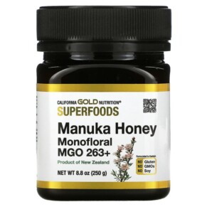 California Gold Nutrition SUPERFOODS Manuka Honey Monofloral MGO 263+ 8.8 oz (250 g) 898220019779