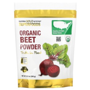 California Gold Nutrition SUPERFOODS - Organic Beet Powder 8.5 oz (240 g) 898220012138