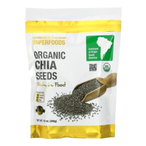 California Gold Nutrition SUPERFOODS Organic Chia Seeds 12 oz (340 g) 898220012176