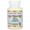 California Gold Nutrition Trans-Resveratrol 200 mg 60 Veggie Capsules 898220011742