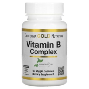 California Gold Nutrition Vitamin B Complex 60 Veggie Capsules 898220012961