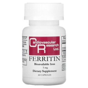 Cardiovascular Research Ltd. Ferritin 5 mg 60 Capsules 696859034916