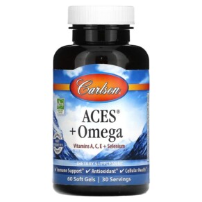 Carlson ACES + Omega 60 Softgels 088395444005