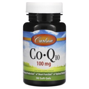 Carlson CoQ10 100 mg 90 Soft Gels 088395082412